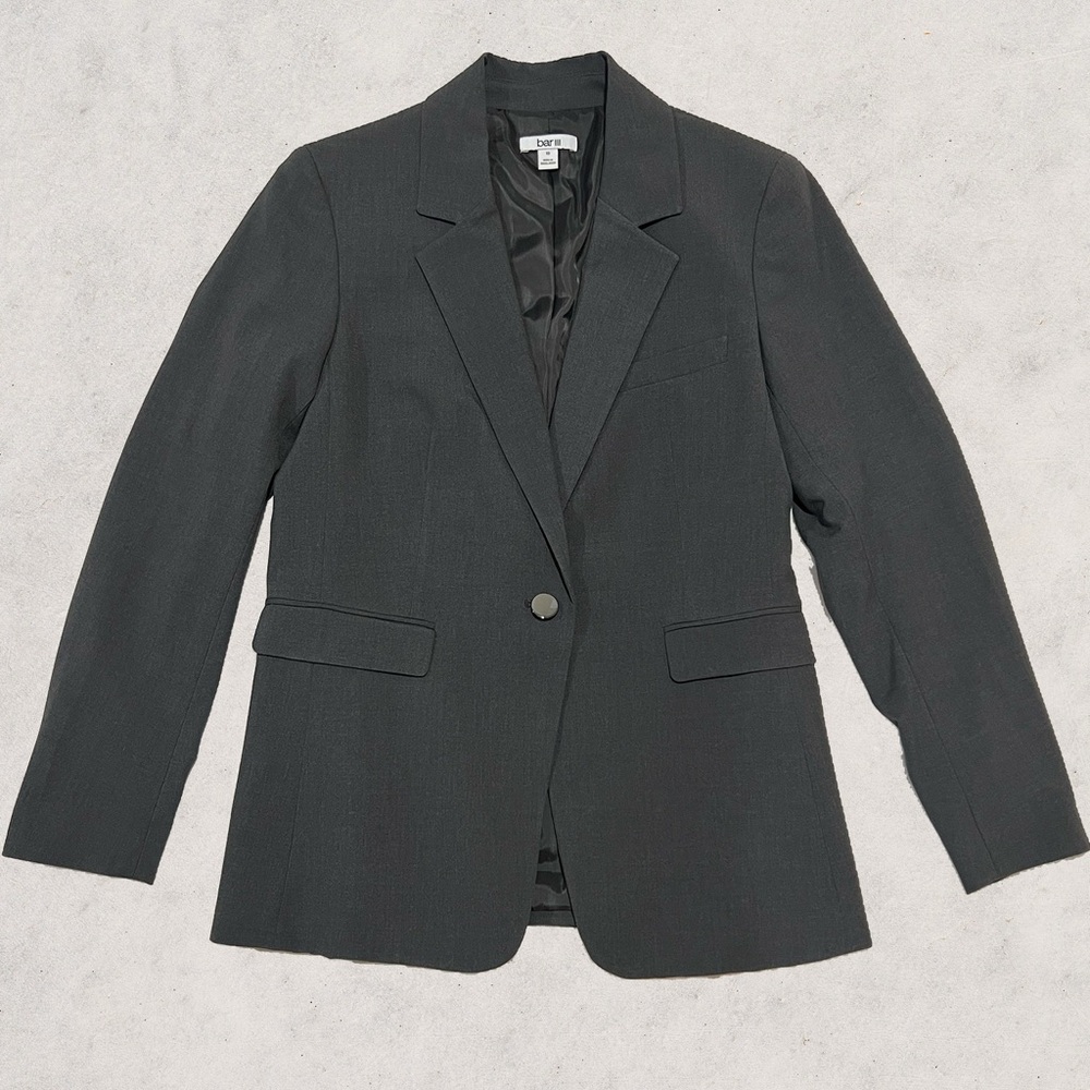 NWOT Bar III Women’s Gray Blazer- Size 10